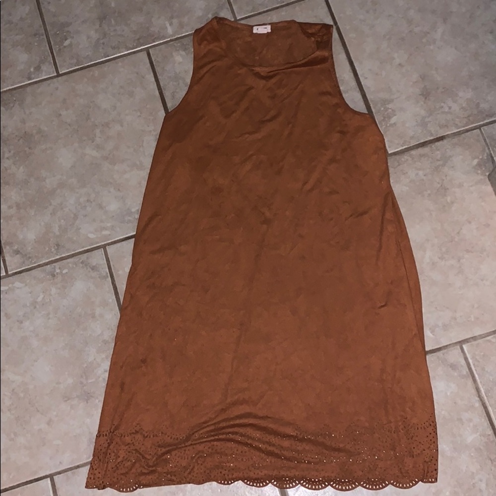 Suede summer dress
